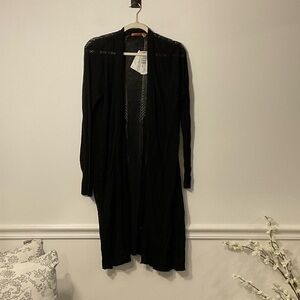 Belldini Black Sheer Cardigan
